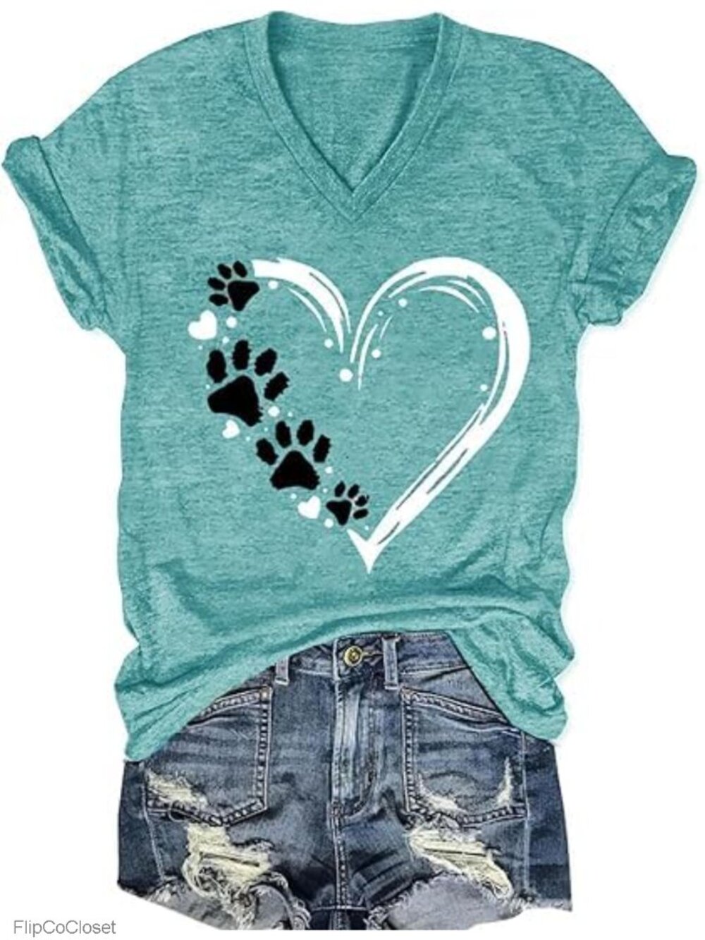Womens Vintage Boho Floral Graphic V Neck Short Sleeve T Shirt